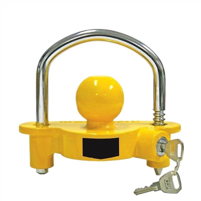 anhängerkupplung Universal Hitch Tow Ball Anhänger Kupplung Koppler Sicherheit Anti-Diebstahl Lock Einstellbare Lagerung Sicherheit Heavy-Duty Stahl Towing Hitch von DGOINGPI