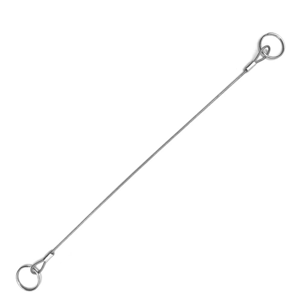 otfall-Abschleppgurt 10 Stück Schlaufen-Drahtseil-Lanyard-Kabel, 2 mm, verhindert den Verlust und das Aufhängen von Gegenständen Schwerlast-Abschleppseil(2mm-0.3M) von DGOINGPI