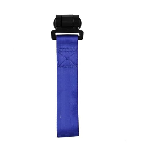 otfall-Abschleppgurt 28 cm hoch, 1 Stück, Auto-Abschleppgurt, Gürtel, Seil, Rallye-Haken, hintere/vorne Stoßstange, Anhänger mit Aufkleber Schwerlast-Abschleppseil(Blue) von DGOINGPI