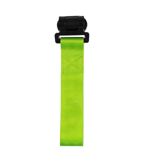 otfall-Abschleppgurt 28 cm hoch, 1 Stück, Auto-Abschleppgurt, Gürtel, Seil, Rallye-Haken, hintere/vorne Stoßstange, Anhänger mit Aufkleber Schwerlast-Abschleppseil(Green) von DGOINGPI