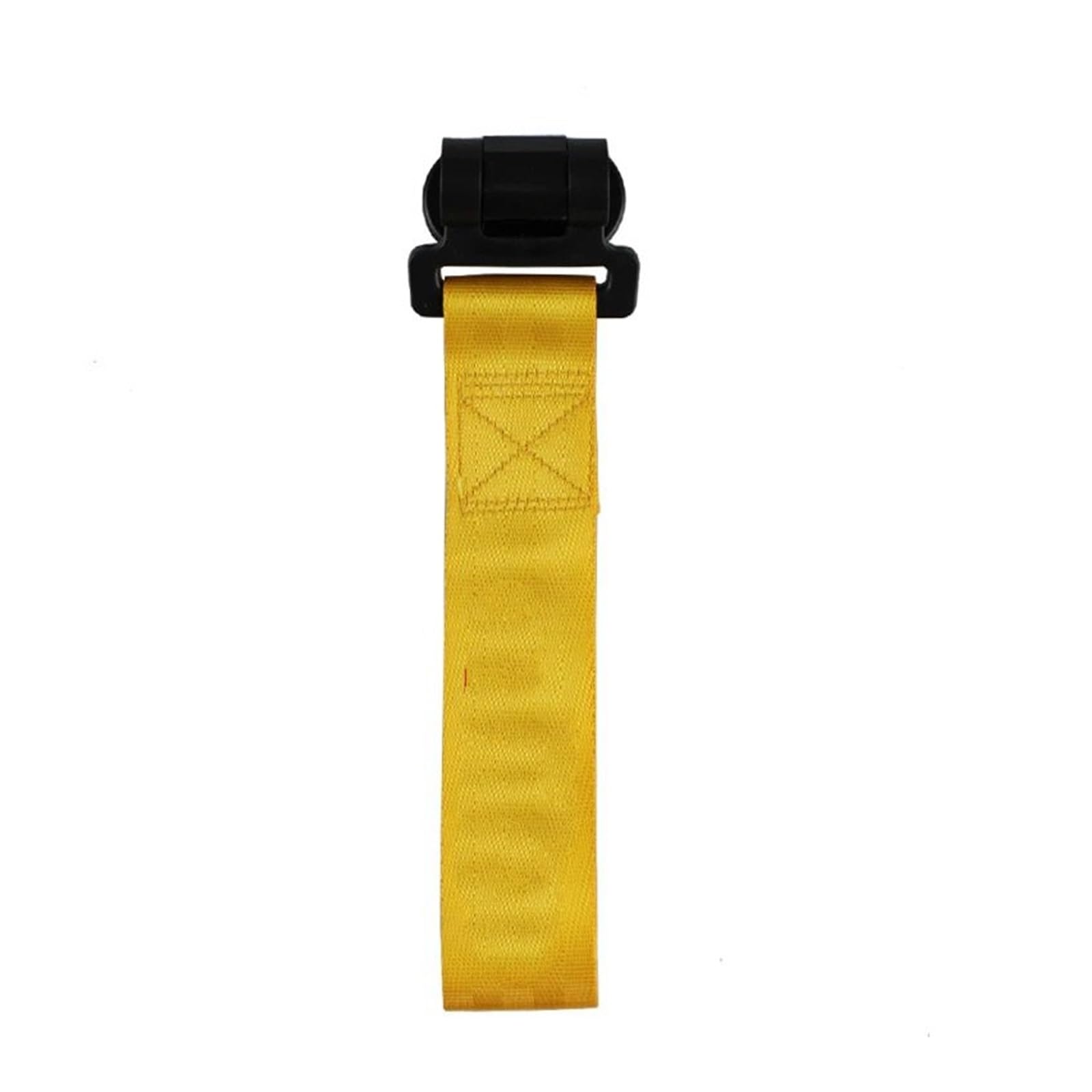 otfall-Abschleppgurt 28 cm hoch, 1 Stück, Auto-Abschleppgurt, Gürtel, Seil, Rallye-Haken, hintere/vorne Stoßstange, Anhänger mit Aufkleber Schwerlast-Abschleppseil(Yellow) von DGOINGPI