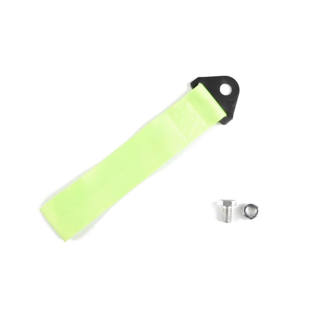 otfall-Abschleppgurt 9 Farben Auto Styling Mode Tags Auto Abschleppen Nylon Seile Haken Auto Abschleppgurt Zubehör Unisex Geschenke Schwerlast-Abschleppseil(Fluorescent Green) von DGOINGPI