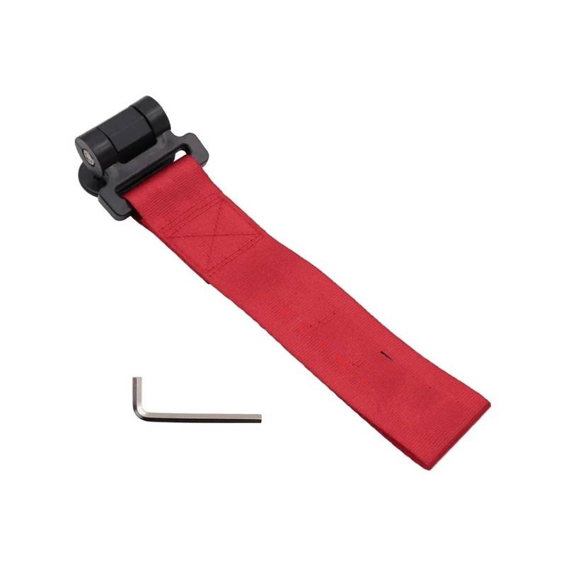 otfall-Abschleppgurt Auto Styling Universal Licht Gewicht Racing Anhänger Seil Gürtel Haken Band Nylon Abschleppgurte Änderung Drift Dekoration Schwerlast-Abschleppseil(Red) von DGOINGPI