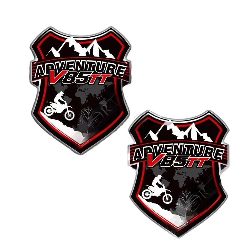 DGUJLBYH Motorrad Tankdeckel Aufkleber Tank Pad Schutz Aufkleber Motorrad Aufkleber V85TT Für Moto Guzzi Aluminium Fall Protector Emblem 2019 von DGUJLBYH