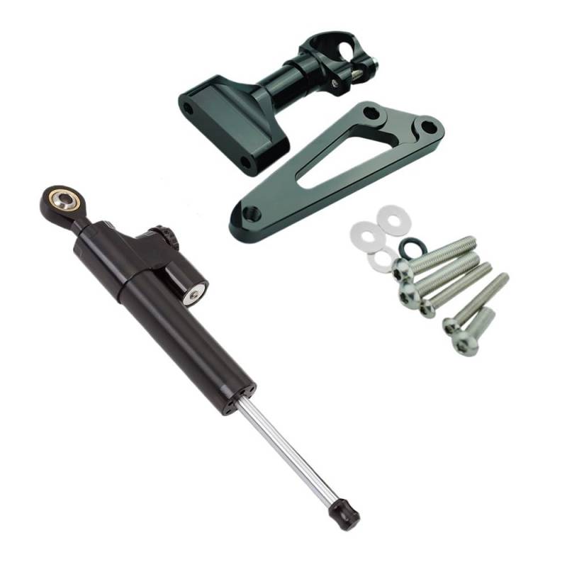 DHAEY Für CB600F Für Hornet 2007-2016 Motorräder Lenkung Stabilisieren Dämpfer Halterung Montage Unterstützung Kit Lenkungsdämpfer(Black 1Set) von DHAEY