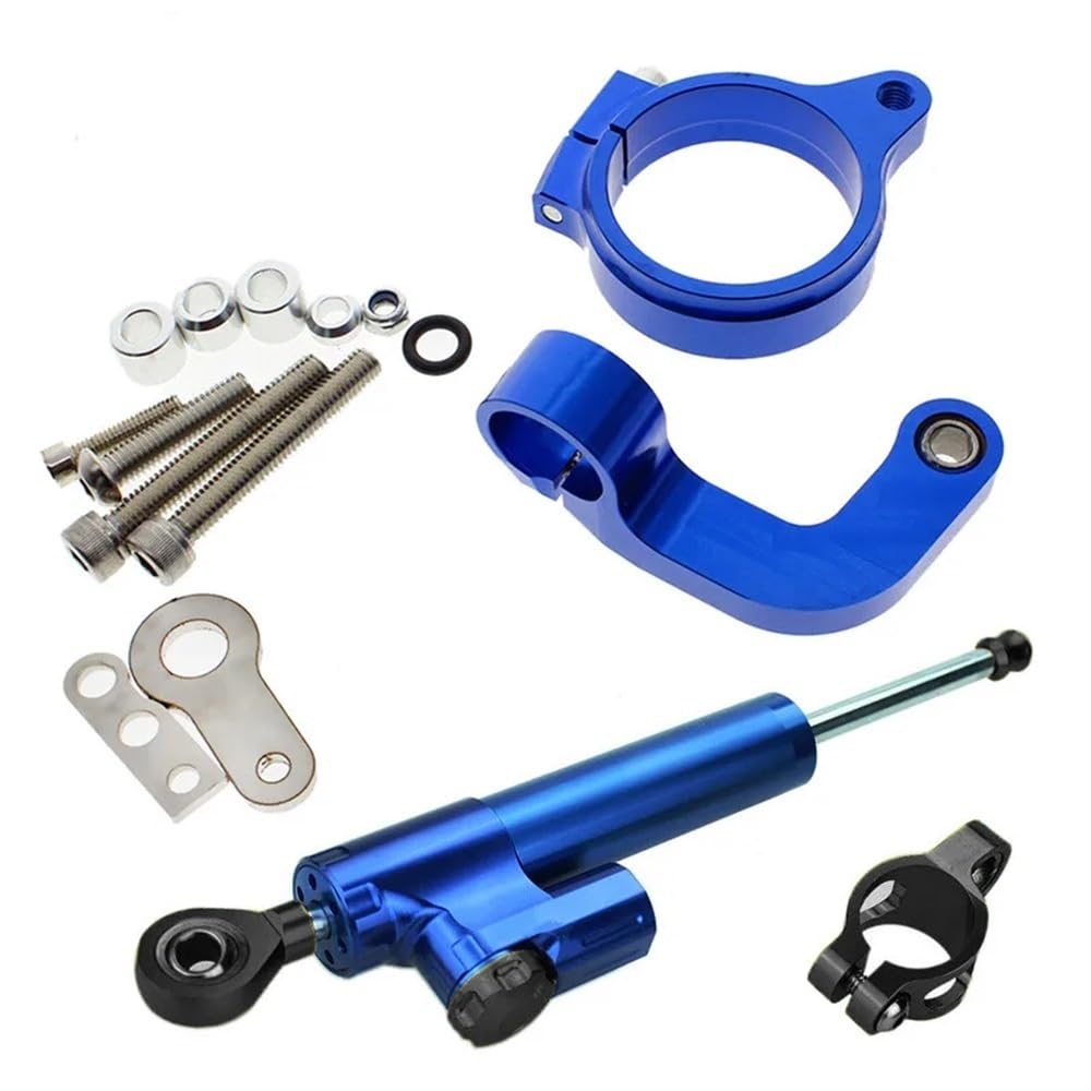 DHAEY Für R1200 CL GS 2013-2018 Motorrad Stabilisator Dämpfer Lenkung Montage Halterung Halter Unterstützung Kit Set Lenkungsdämpfer(Blue Set) von DHAEY