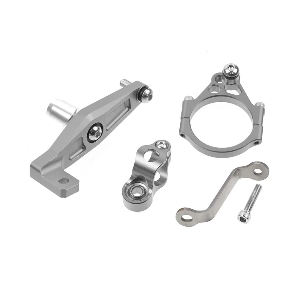 DHAEY Motorrad Lenkungsdämpfer Halterung Stabilisator Stabilisierte Sicherheitssteuerung Für Y&amaha Für Mt09 Für Mt09 Sp 2021 2023 2024 Lenkungsdämpfer(Gray Bracket) von DHAEY