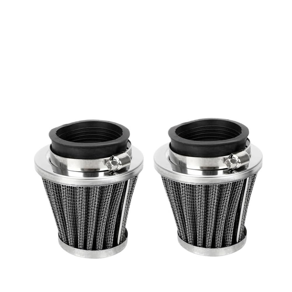 DHAEY Motorrad Luftfilter 2X Universal Luftfilter Motorrad Air Intake Reiniger Filter 35/39/42/44/48/50/52/54/60mm Zubehör von DHAEY