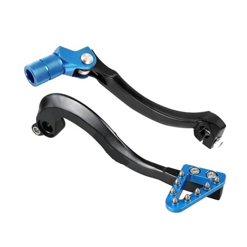 DHAEY Motorrad Schalthebel Motorrad Geschmiet Bremspedal Hebel Schaltknauf Shifter Hebel Für Y&amaha Für WR250F 2020-2023 Für YZ250F 2014-2023 Für YZ250FX 2016-2023(Color-D) von DHAEY