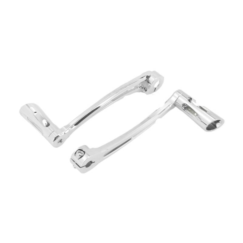 DHAEY Motorrad Schalthebel Motorrad Schalthebel Shifter Peg Pedal Kits Für Harle&y Für Touring Für Straße Für Straße Für GLI Für FLHR Für Softail Für Fatboy 86-17(Chrome Shift Lever) von DHAEY