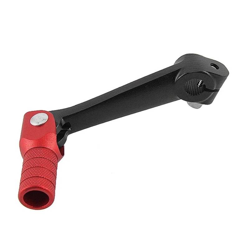 DHAEY Motorrad Schalthebel Motorrad Universal Schalthebel Für T2 Für T4 Für T4L Für CB 250cc Für CB250(Black-Red) von DHAEY