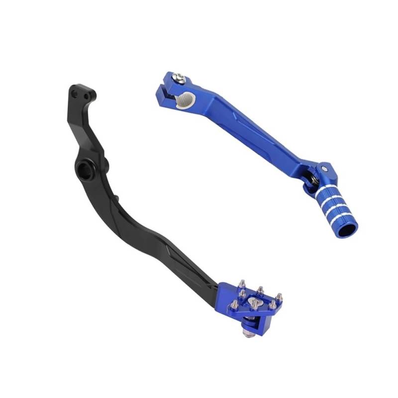 DHAEY Motorrad Schalthebel Motorrad Zubehör Schalthebel Shifter Hebel Für Y&amaha Für Tw200 2001-2025 Für Trailway 1987-2000(Blue Set) von DHAEY