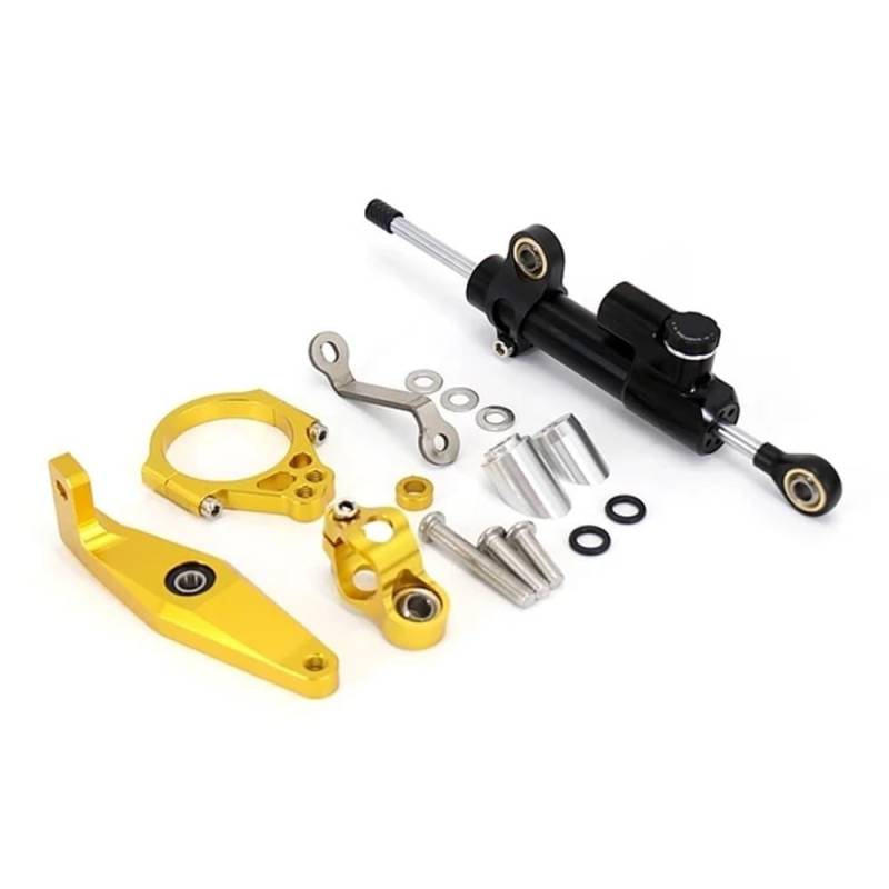 DHAEY Motorrad Zubehör Einstellbare Lenkung Dämpfer Stabilisator Für Y&amaha Für MT-09 Für MT-09 Für MT09 2021-2024 Lenkungsdämpfer(Set color-04) von DHAEY