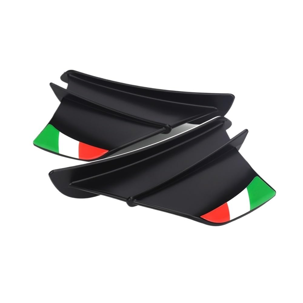 Motorrad Spoiler Für D&ucati 899 959 1198 1198S 1199 1299 Für Panigale V4/V4S/V4R/V2 Für Supersport S Motorrad Winglet Aerodynamisches Wing Kit Spoiler(Color-02) von DHAEY