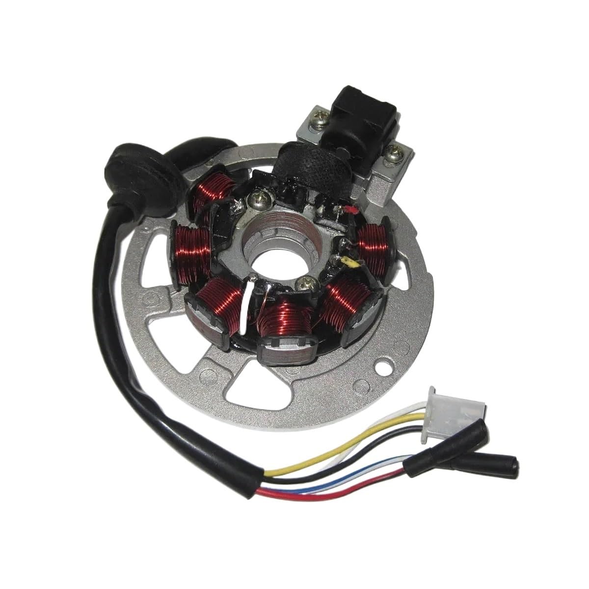 Motorrad Statorspule Magneto Stator Platte 7 Pol Spule 5 6 Draht 1PE40QMB Für Jog 50 90 Für Jonway Für Kazuma Für K&eeway Für Roller Go Kart Teile(5 Wires) von DHAEY