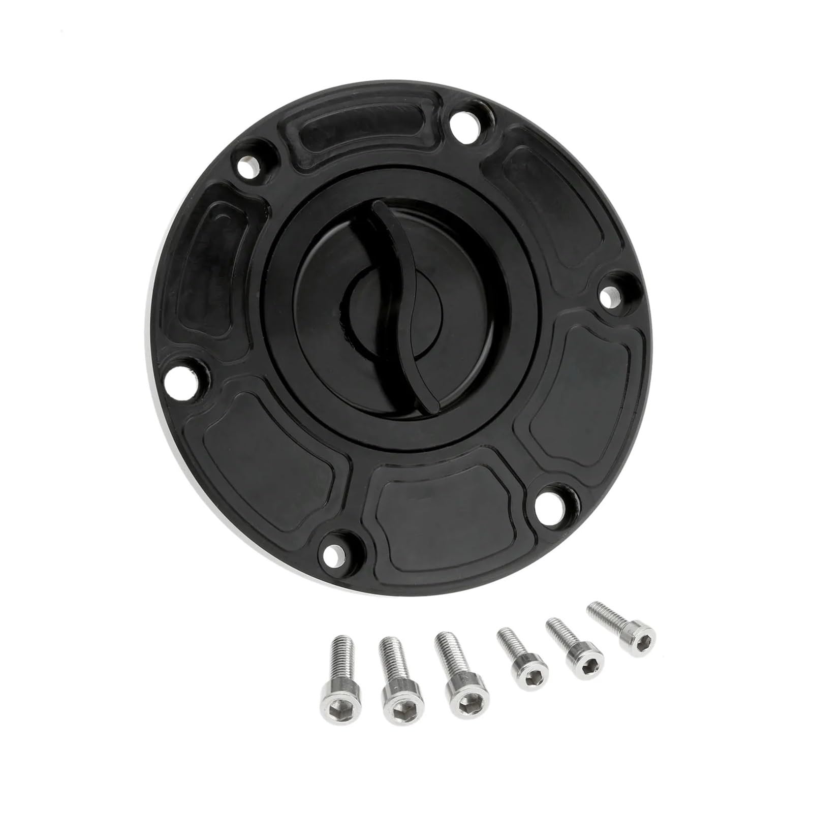 Tankdeckel Für A&prilia Für RS125/250 Für RSV1000 Für Mille Für Shiver Für Tuono Für Daytona Motorräder Kraftstoff Tank Gas Kappe(Black) von DHAEY