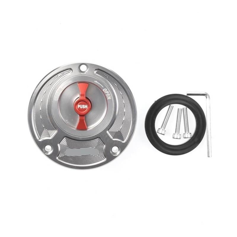 Tankdeckel Für D&ucati 1098 1198 SR 748/S 848 EVO 996 Motorrad Vorne Tankdeckel Öl Abdeckung Teile(Color-S Red B-01) von DHAEY