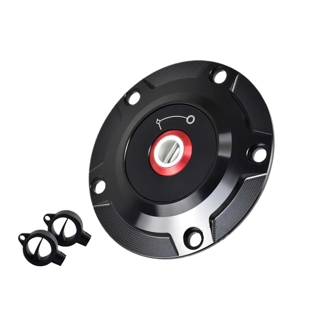 Tankdeckel Für D&ucati Für SCRAMBLER 1100 Für PRO Für SPEZIELLE Für SPORT Motorrad Tankdeckel Tank Abdeckung(Black) von DHAEY