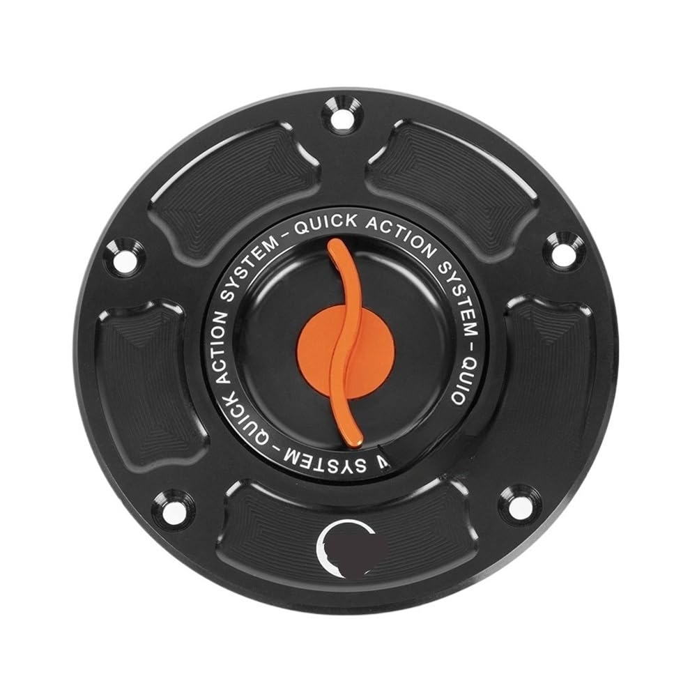 Tankdeckel Für D&ucati Für XDIAVEL/S Für STREET Für FIGHTER 848 1098/S 2011-2018 Motorrad-Kraftstofftankdeckel Tankdeckel Zubehör(Orange Type-S) von DHAEY