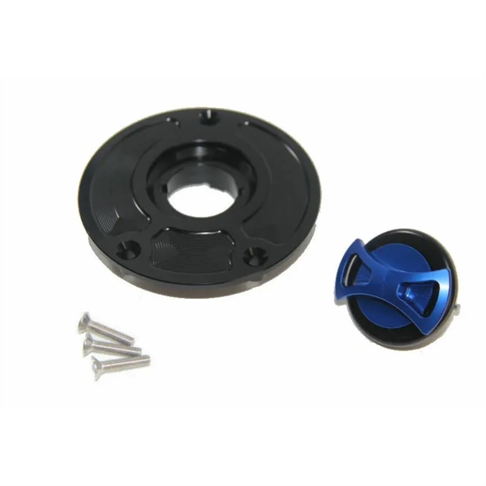 Tankdeckel Für K&awasaki Für Ninja 650 1000 Für ZX6RR Für ZZR1200 Für ER6 Für ZRX1200R Für ZX9R Für ZZR600 Motorrad Tankdeckel(Blue) von DHAEY