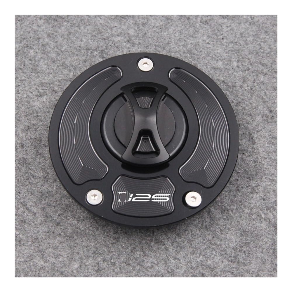 Tankdeckel Für K&awasaki Für Z 125 Für Z125 Pro 2017-2020 2018 2019 Motorrad Kraftstoff Gas Tank Cap Abdeckung(Black) von DHAEY