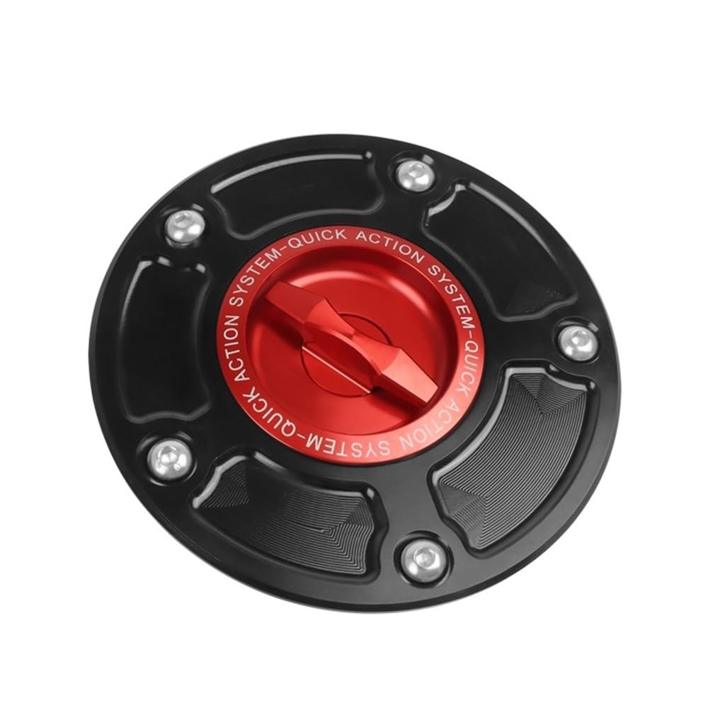 Tankdeckel Für S&uzuki Für HAYABUSA Für GSXR 600 750 1000 Für K1-K8 Für SV650/X SV 1000/S Motorrad Tankdeckel Gas Abdeckung(Red) von DHAEY