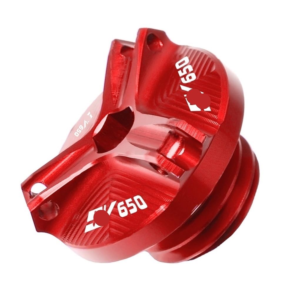 Tankdeckel Für S&uzuki Für SV 650 Für SV 650S Für SV650 Für SV650S 2003-2012 Motoröl Tankdeckel M20 * 15(Red) von DHAEY