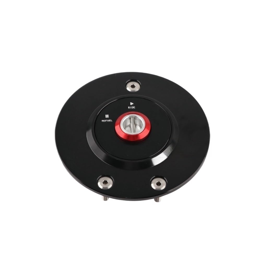 Tankdeckel Für S1000R Für S1000RR Für M1000R Für M1000RR 2021-2024 Motorrad Tankdeckel Abdeckung Zubehör(Black Red) von DHAEY