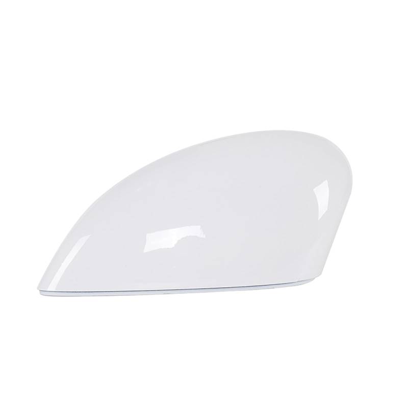 Abdeckungen Seitenspiegel Für Ford Für Fiesta Für MK7 2009-2017 Rhyming Rückspiegel Abdeckung 6 Farbe Seite Flügel Trim Clip-on Decor Cap Auto Refit Rückspiegelkappe(Glossy White Left) von DHDYJSA