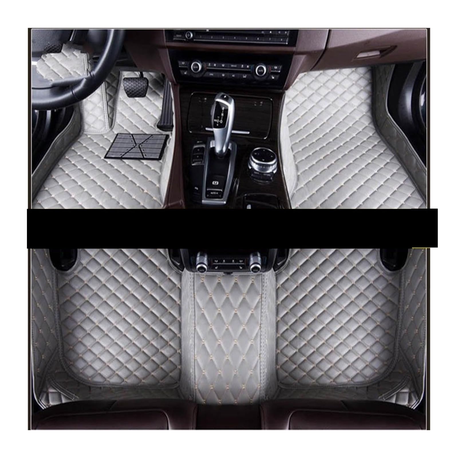 Auto Fußmatten Auto-Fußmatten Autoteppiche Fuß Coche Für Jeep Für Grand Für Cherokee 2004 2005 2006 2007 2008 2009 2010 rutschfeste Allwetter-Automatte(Gray) von DHDYJSA