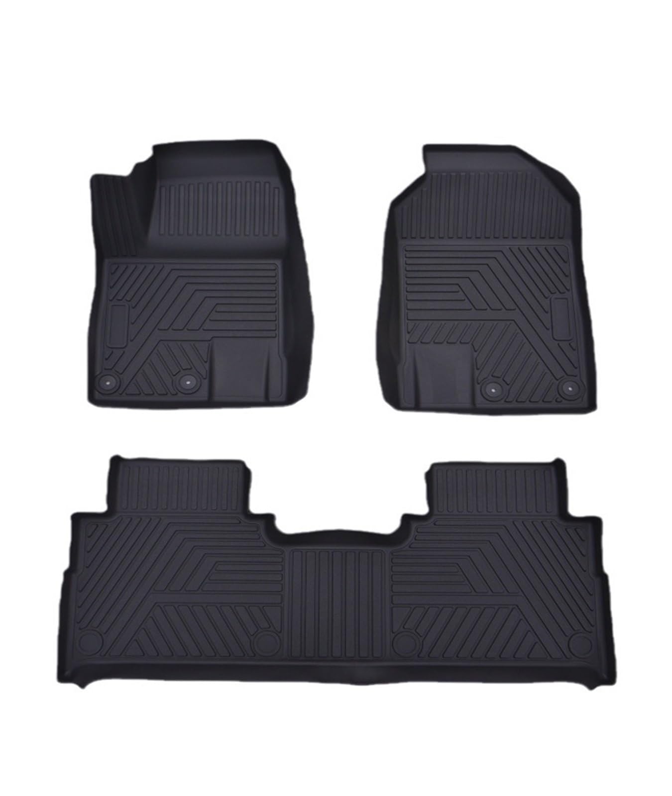 Auto Fußmatten Auto-Fußmatten Matte Innenausstattung Autos Teile TPU Für Chery Für Jetour Für Traveller Für T2 2023 rutschfeste Allwetter-Automatte(3Pcs) von DHDYJSA