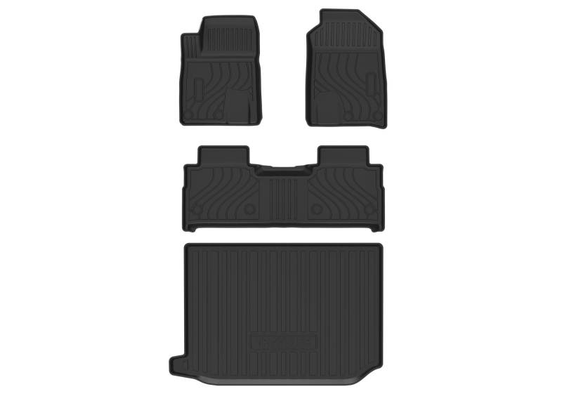 Auto Fußmatten Auto-Fußmatten Matte Innenausstattung Autos Teile TPU Für Chery Für Jetour Für Traveller Für T2 2023 rutschfeste Allwetter-Automatte(4pcs) von DHDYJSA