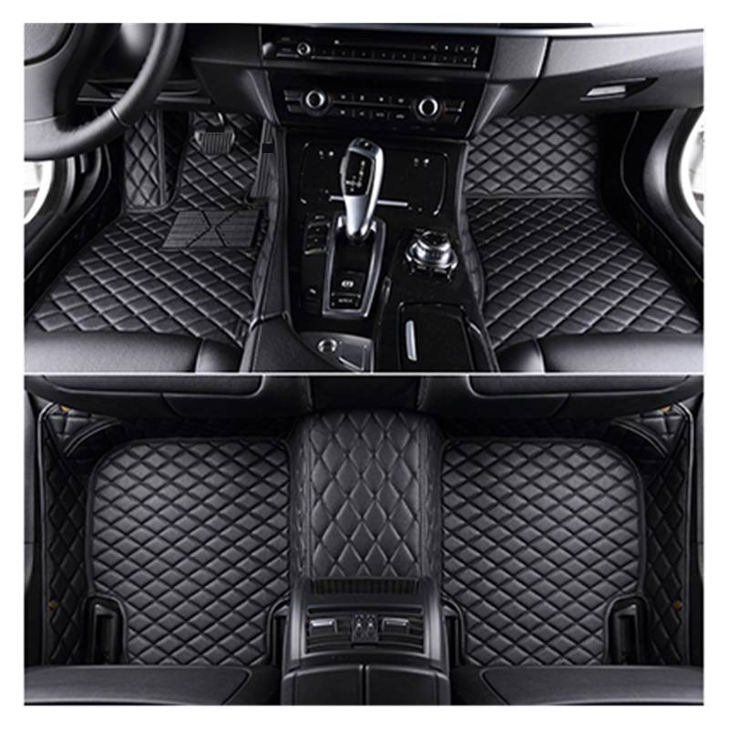 Auto Fußmatten Auto-Fußmatten Teppich Für X5 Für E70 2006 2007 2008 2009 2010 2011 2012 2013 rutschfeste Allwetter-Automatte(All Black) von DHDYJSA