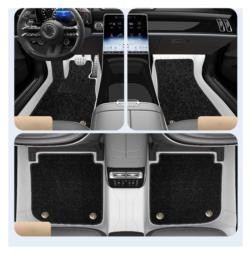 Auto Fußmatten Kompletter Satz Leder-Autofußmatten Auto-Innenraummatte Für A6 Für C7 Für Allroad 2007 2008 2009 2010 2011 2012 rutschfeste Allwetter-Automatte(C 7 PCS) von DHDYJSA