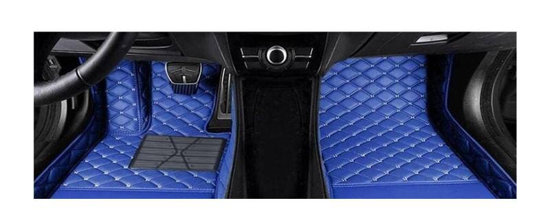 Auto Fußmatten Maßgeschneiderte Auto-Fußmatten Bodeneinlagen Matten Teppiche Für Nissan Für Tiida Für C11 2004 2005 2006 2007 rutschfeste Allwetter-Automatte(Blue) von DHDYJSA