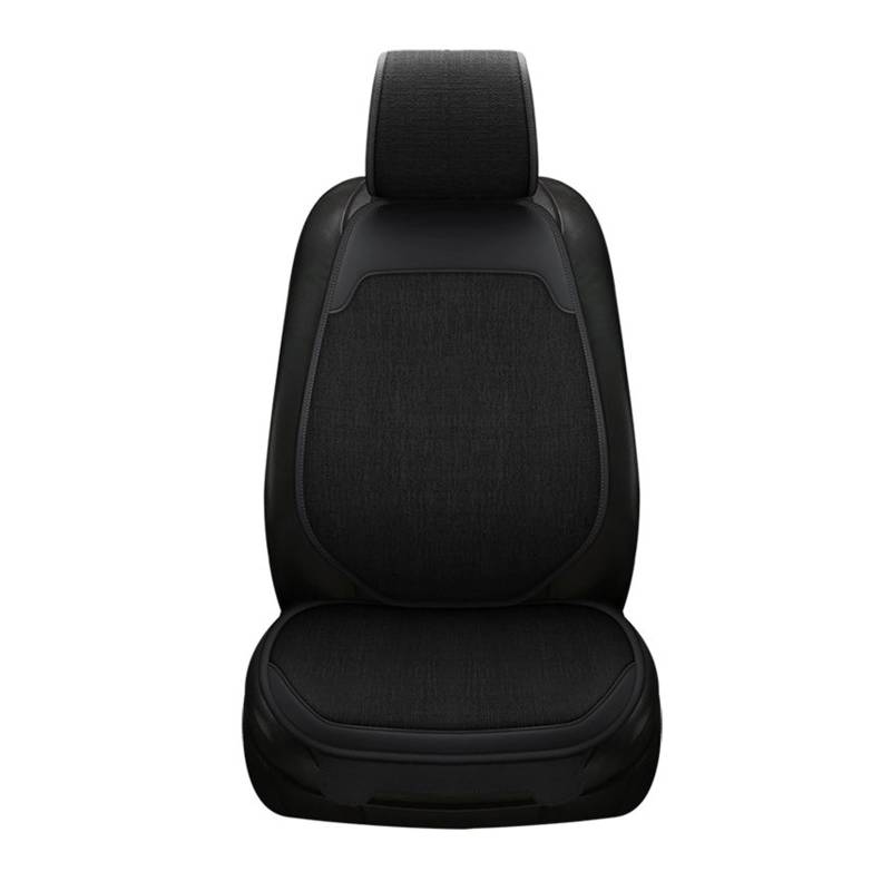 Auto Sitzbezüge Autositzbezug Sitzkissen Für Toyota Für CHR Corolla Für Yaris Für Sienna Für Vios Für Fortuner Für Kluger Für Sequoia Autositzschoner(Black 1 seat) von DHDYJSA