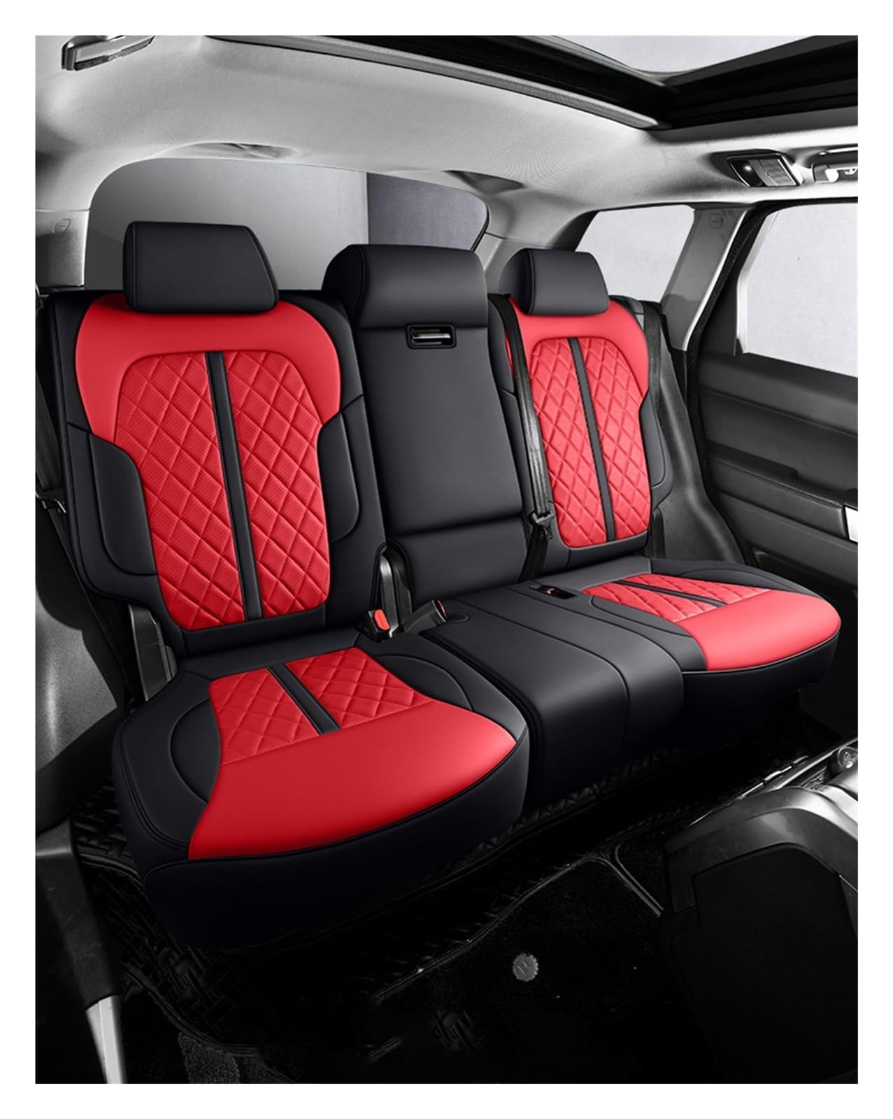 Auto Sitzbezüge Autositzbezug Sitzschutz Autozubehör Innenausstattung Komplettset Autos Für Geely Für Geometry C Autositzschoner(3 PCS Color 19) von DHDYJSA