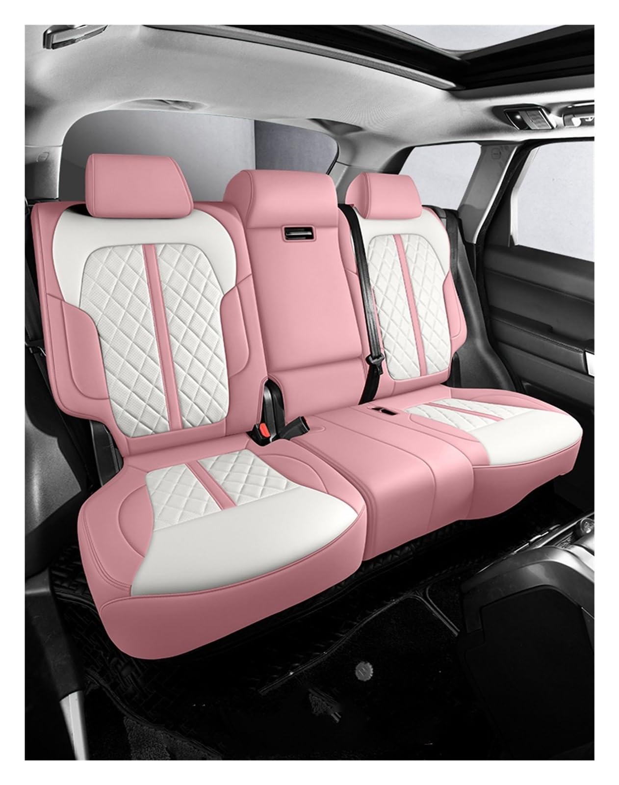 Auto Sitzbezüge Autositzbezug Sitzschutz Autozubehör Innenausstattung Komplettset Autos Für Geely Für Geometry C Autositzschoner(3 PCS Color 24) von DHDYJSA