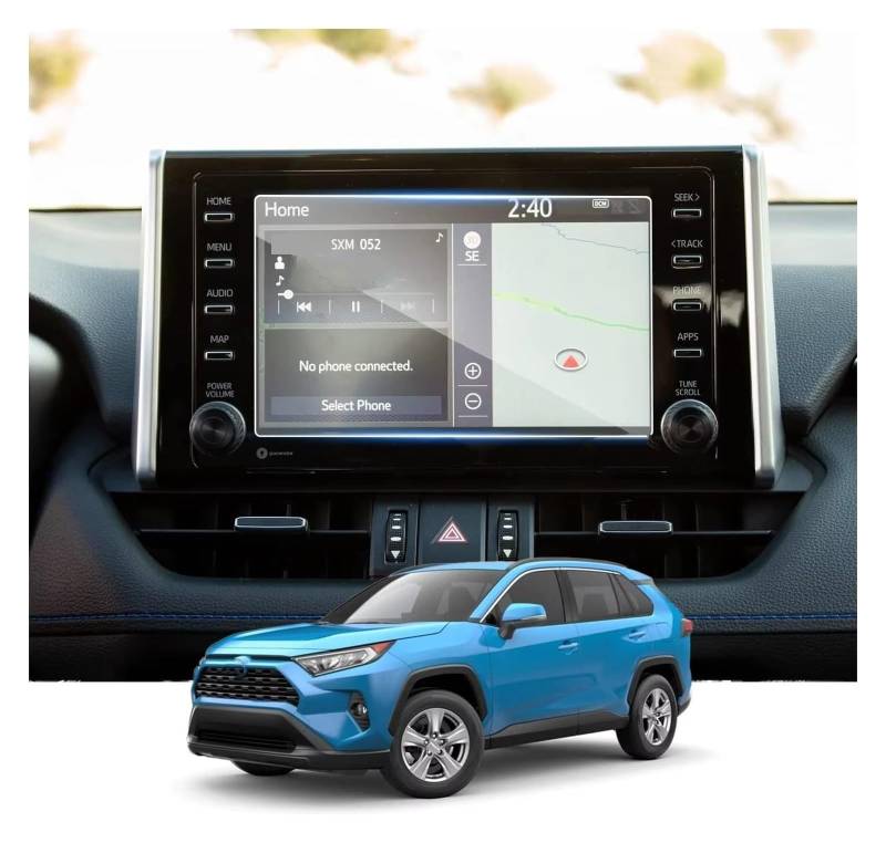 Cockpit-Displayschutz 7 Zoll GPS-Infotainment-Touchscreen 9HD Gehärtetes Glas Kompatibel Mit Für Toyota Für RAV4 2019 2020 2021 2022 Navigation Schutzfolie von DHDYJSA