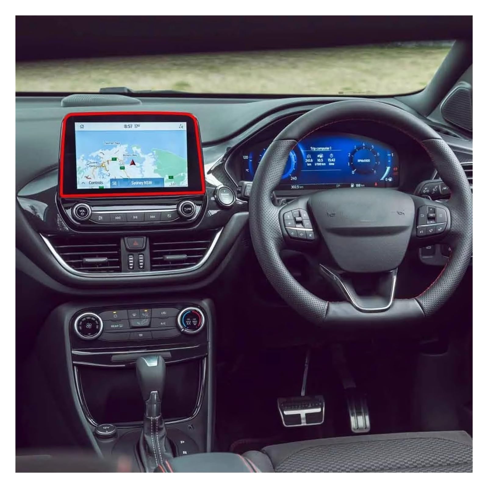 Cockpit-Displayschutz Auto 8 Zoll GPS-Navigationsbildschirm Gehärtetem Glas Schutzfolie Für Ford Für Puma 2019 2020 2021 Navigation Schutzfolie von DHDYJSA