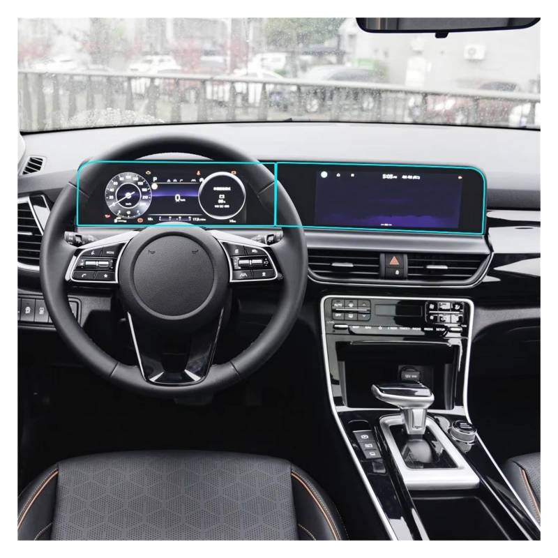 Cockpit-Displayschutz Displayschutzfolie Aus Gehärtetem Glas 10.25 Zoll Auto-Infotainmentsystem Radio GPS-Navigation Für Kia Für Seltos 2023 Navigation Schutzfolie von DHDYJSA