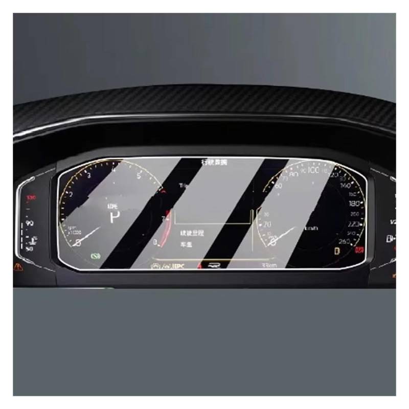 Cockpit-Displayschutz Displayschutzfolie Aus Gehärtetem Glas Für VW Für Tiguan 2021 2022 Instrumenten-Armaturenbrett Auto-Navigation LCD-Schutz Navigation Schutzfolie von DHDYJSA