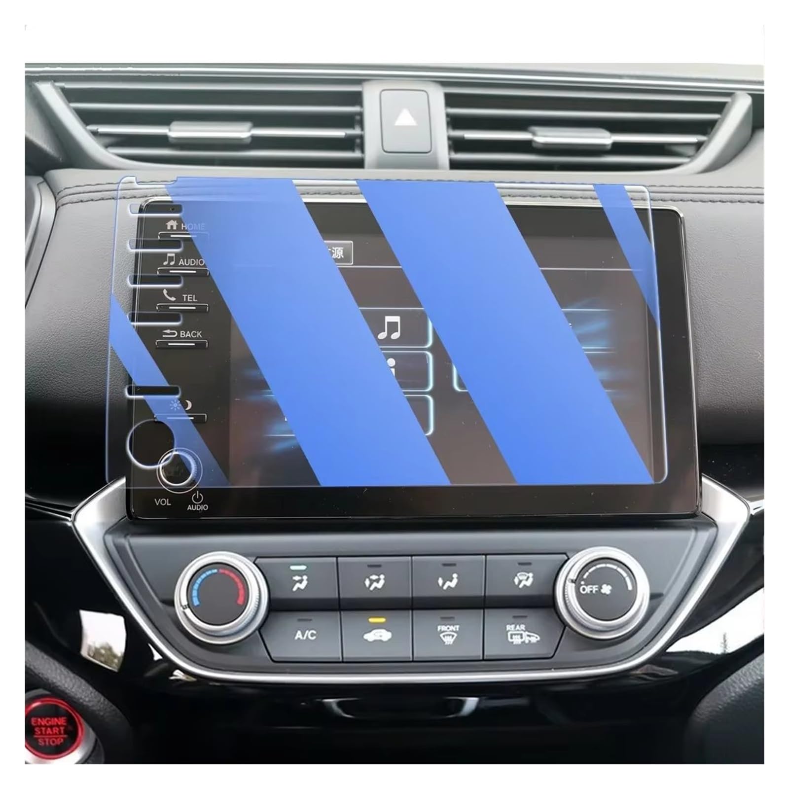 Cockpit-Displayschutz Für CRIDER 2019 2020 2021 2022 Auto GPS Navigation Film LCD Bildschirm Gehärtetem Glas Schutz Film Anti-Scratch-Film Navigation Schutzfolie(Blue 8Inch) von DHDYJSA