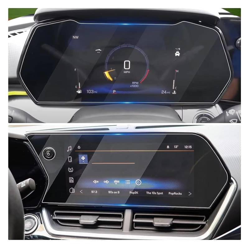 Cockpit-Displayschutz Für Chevrolet Für Trax LT Für 2RS Für ACTIV 2024 11 Zoll Infotainment Navigation Instrument Schutz Navigation Schutzfolie(GPS and Speedometer) von DHDYJSA