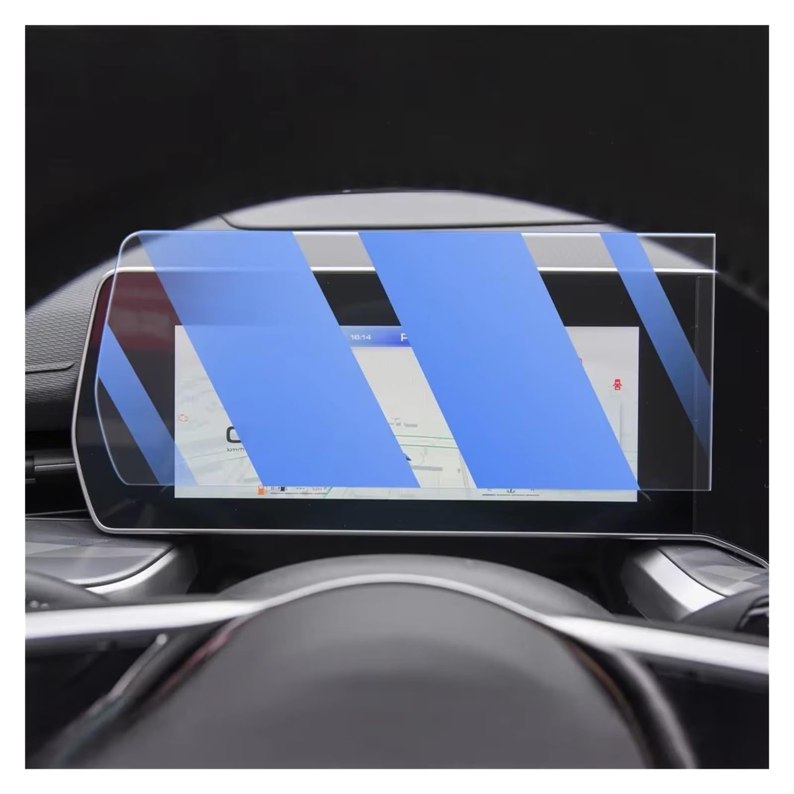 Cockpit-Displayschutz Für Haval Für XY 2023 2024 Auto GPS Navigation Film LCD Bildschirm Gehärtetem Glas Schutz Film Anti-Scratch-Film Navigation Schutzfolie(Blue) von DHDYJSA