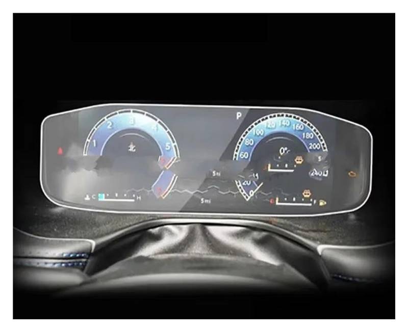 Cockpit-Displayschutz Für Jeep Für Kompass 2021 2022 10.1 Zoll Auto Instrument Panel Bildschirm Auto Innen Anti-Scratch TPU Schutz Film Navigation Schutzfolie(Style A) von DHDYJSA