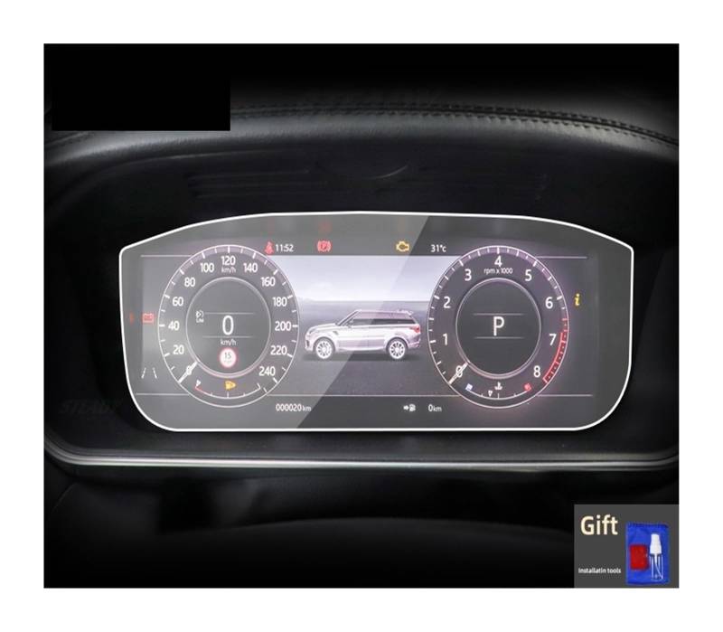 Cockpit-Displayschutz Für Land Für Range Für Rover Für Velar 2017 2018 2019 2020 2021 2022 2023 Auto GPS Navigation Schutz Anti-Scratch-Film Navigation Schutzfolie(Style A) von DHDYJSA