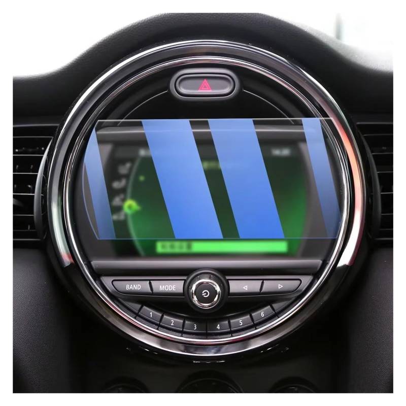 Cockpit-Displayschutz Für Mini Für Cooper 2016 2017 2018 2019 2020 Auto GPS Navigation Film LCD Bildschirm Gehärtetem Glas Schutz Film Navigation Schutzfolie(Blue) von DHDYJSA