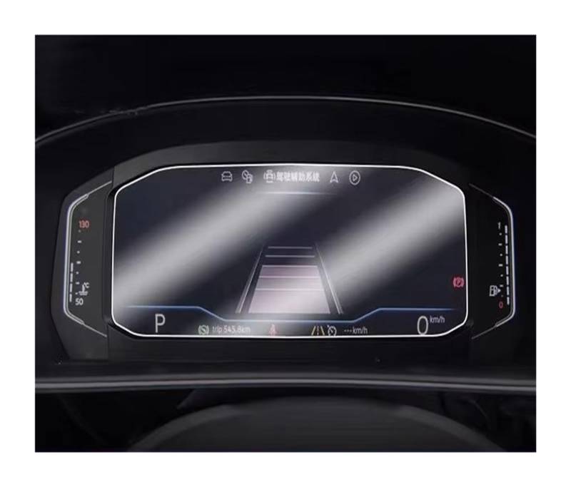 Cockpit-Displayschutz Für VW Für T-ROC 2018 2019 2020 Gehärtetem Glas Auto Navigation Displayschutzfolie LCD Display Film Dashoard Panel Abdeckung Navigation Schutzfolie(Dashboard Film) von DHDYJSA