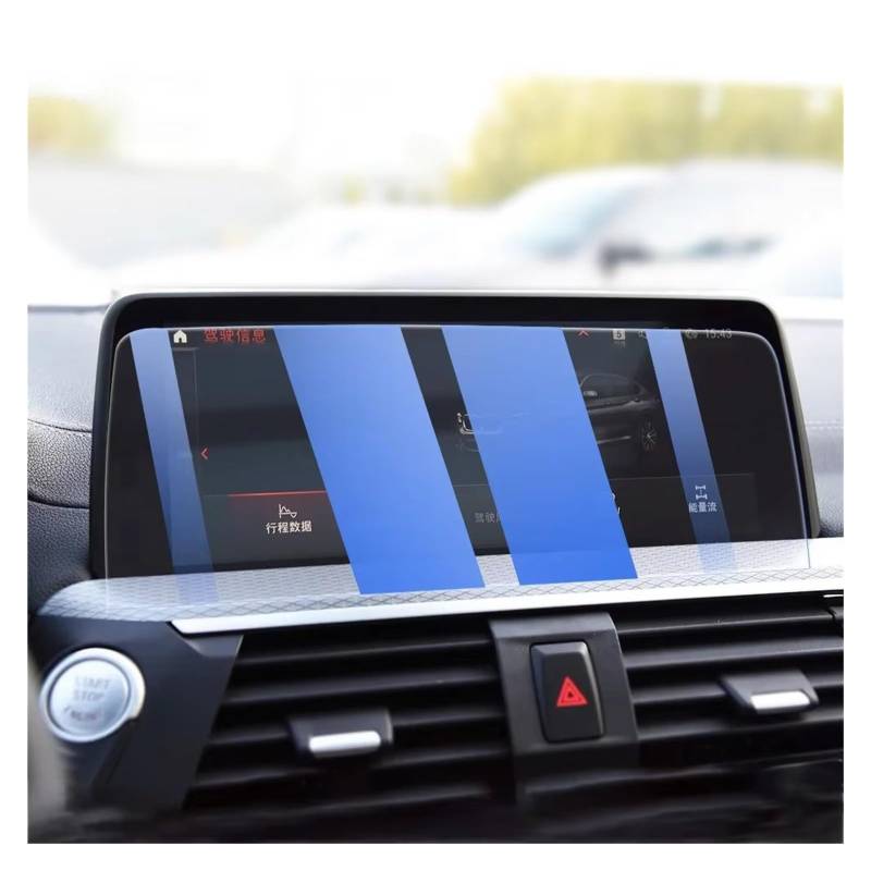 Cockpit-Displayschutz Für X3 Für X4 Für G01 Für G02 2018 2019 2020 Auto GPS Navigation Film LCD Screen Schutz Film Anti-Scratch-Film Navigation Schutzfolie(Blue) von DHDYJSA